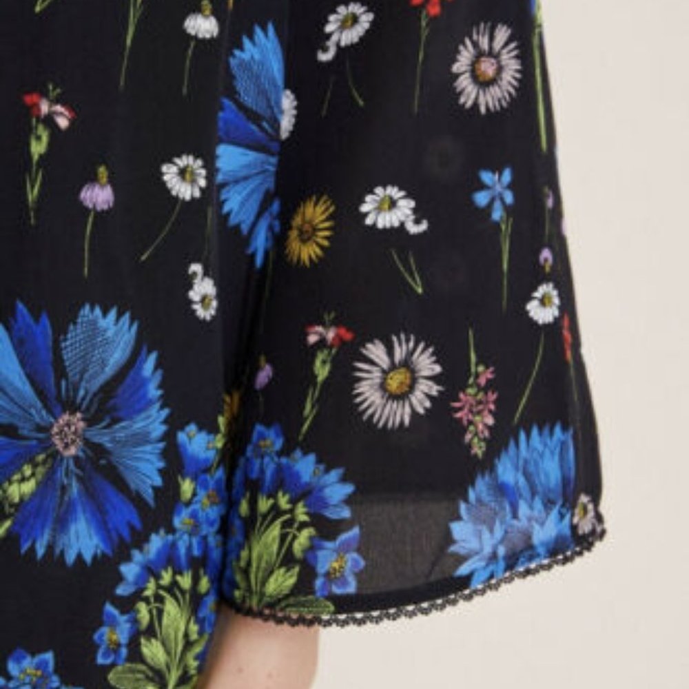 ANTHROPOLOGIE MAEVE Lucinda Silk Tunic Dress NWT - Picture 4 of 12